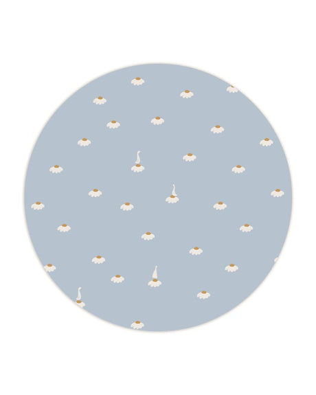 Sweet camomile sky blue wallpaper - Urban nest