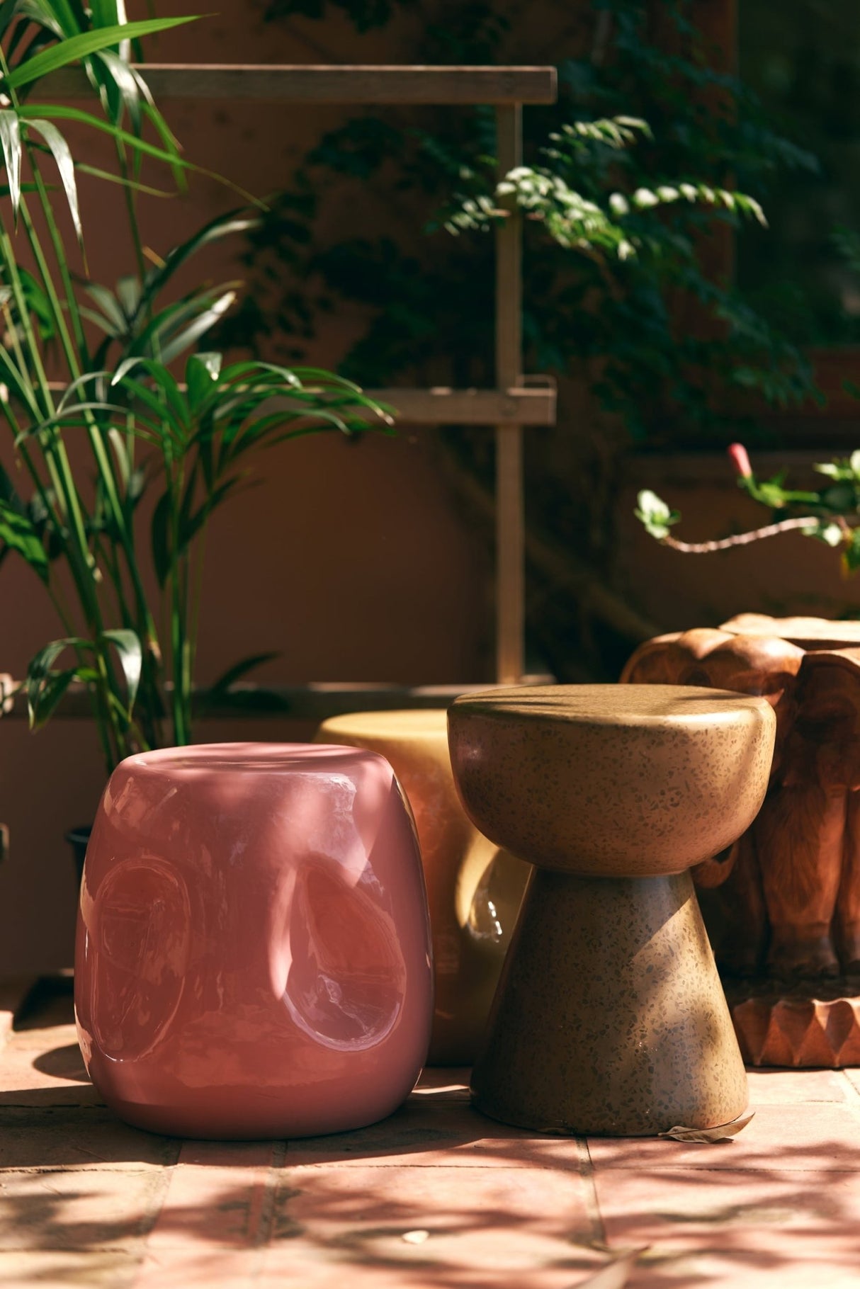 Terrazzo side table - pebble - Urban nest