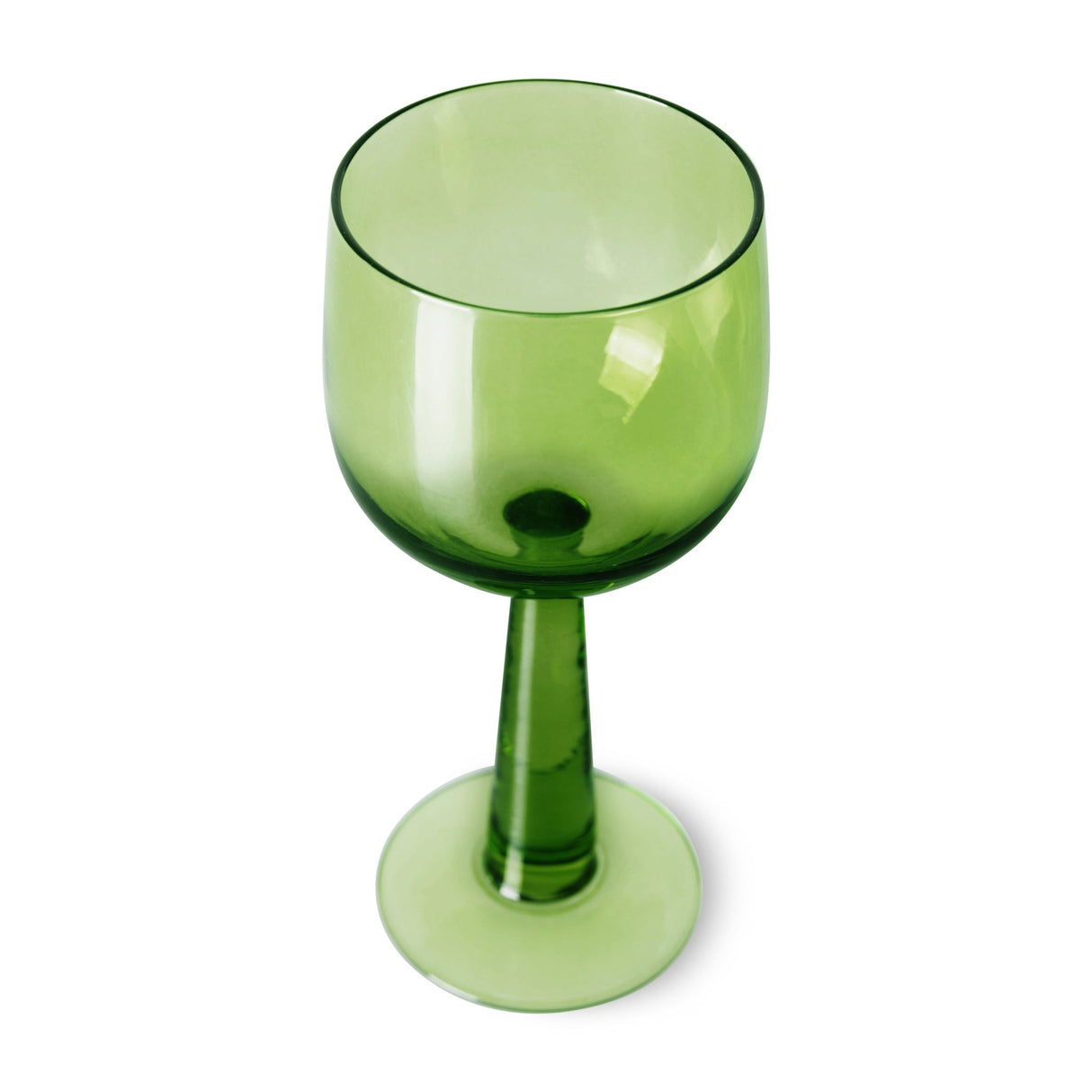 The emeralds: wine glass tall lime green, set of 4 - Urban nest