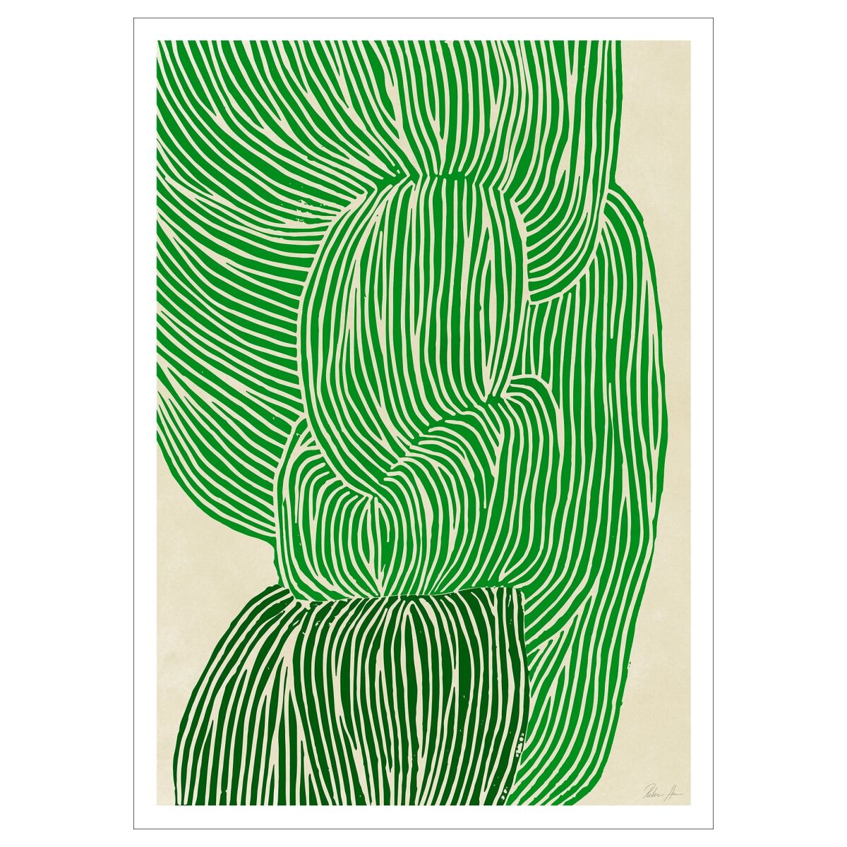 The Poster Club x Rebecca Hein | Green ocean - Urban nest
