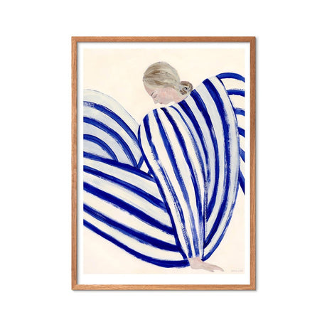 The Poster Club x Sofia Lind | Blue stripe at concorde - Urban Nest