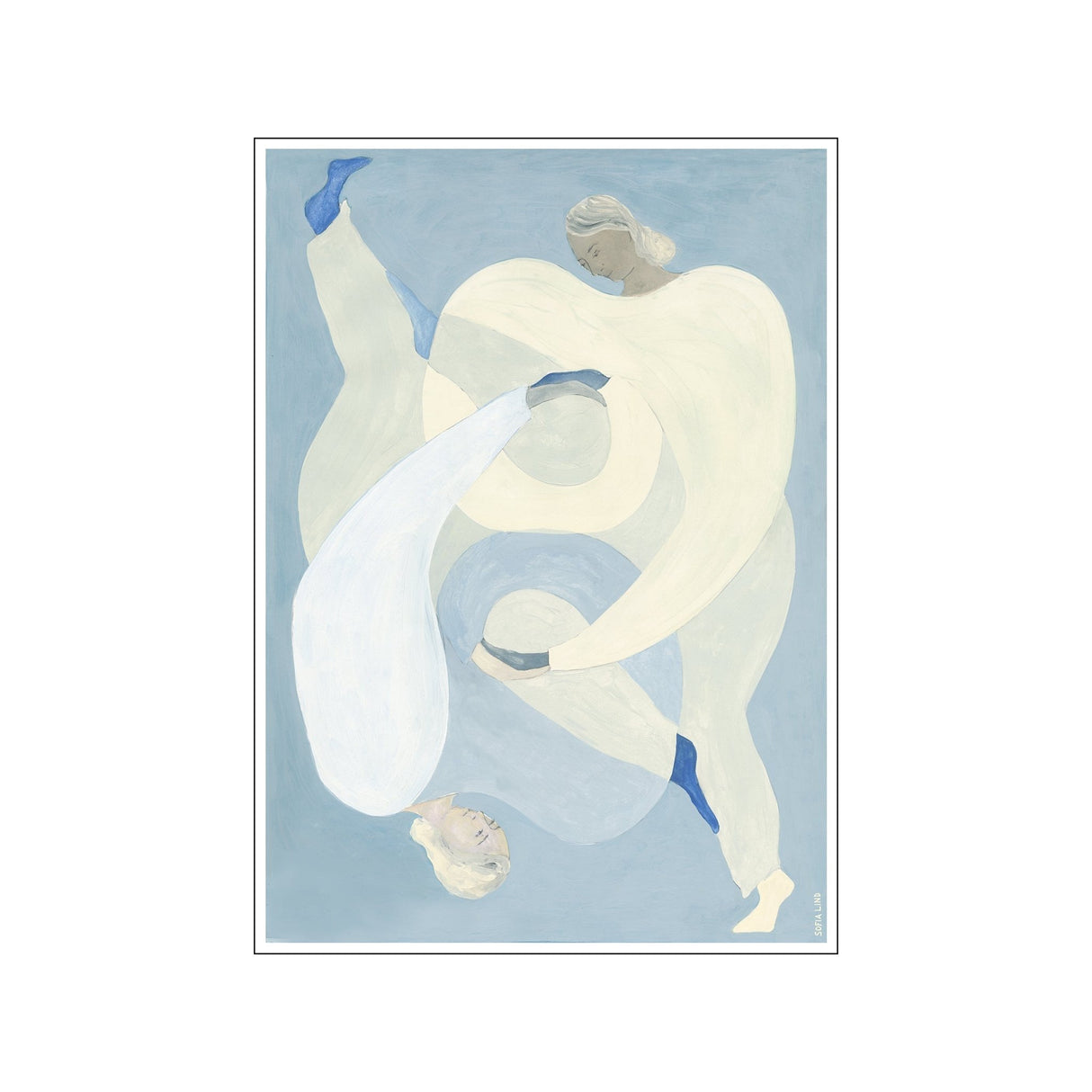 The Poster Club x Sofia Lind | Hold you - blue - Urban Nest