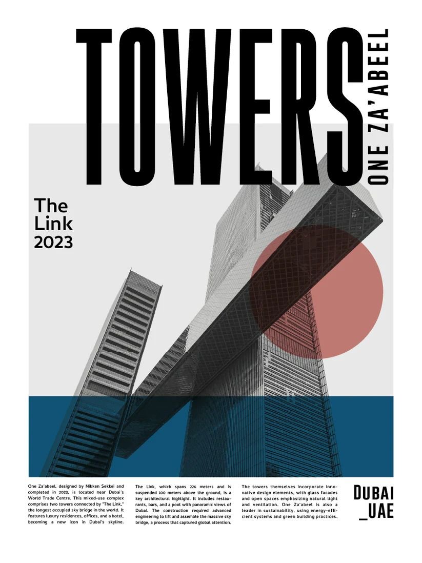 Towers one za'abeel poster - Urban nest