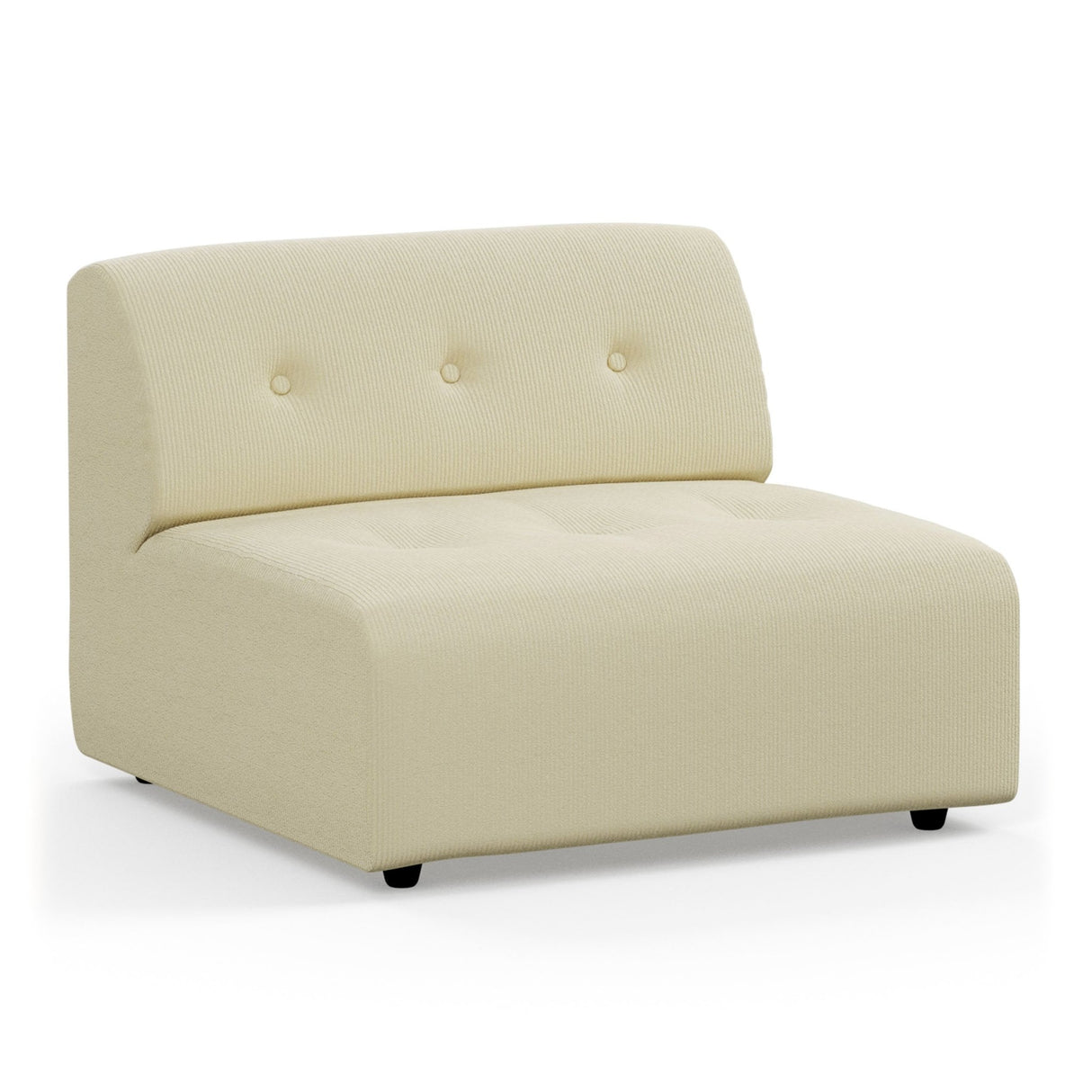 Vint couch: element middle, corduroy rib, hay - Urban nest