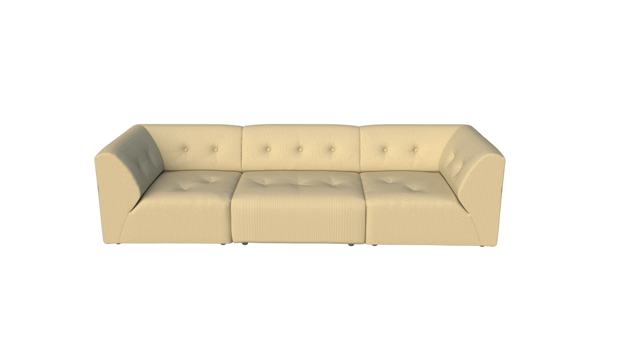 Vint couch: element middle, corduroy rib, hay - Urban nest