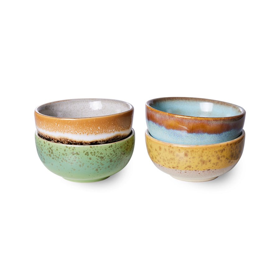 70's ceramics bowls XS: Castor (set of 4) - Urban Nest