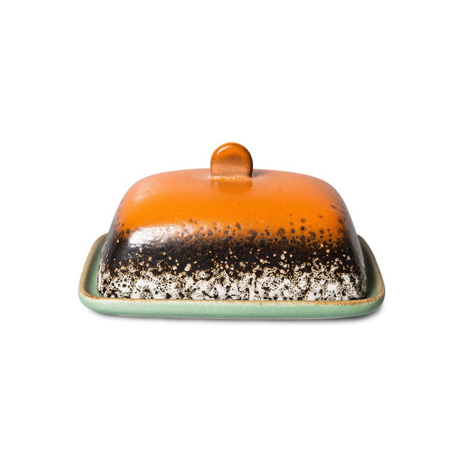 70s ceramics: butter dish, meteor - Urban Nest