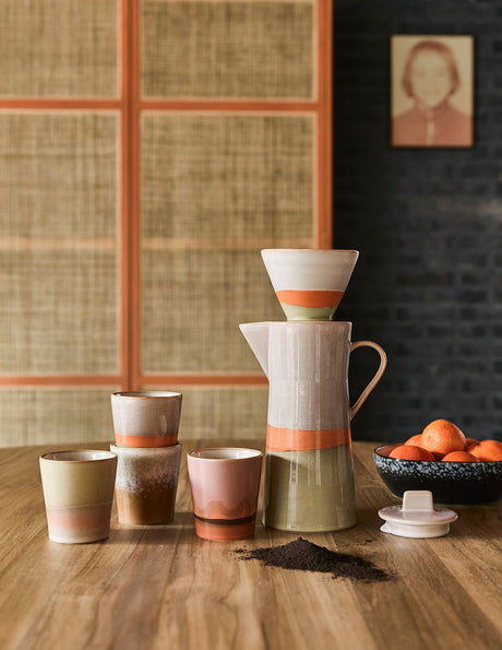 70's ceramics coffee filter- Berry - Urban Nest