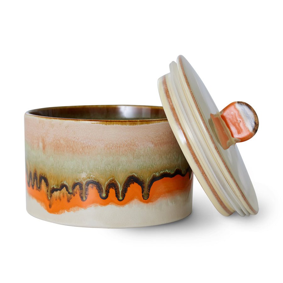 70s ceramics cookie jar - burst - Urban Nest