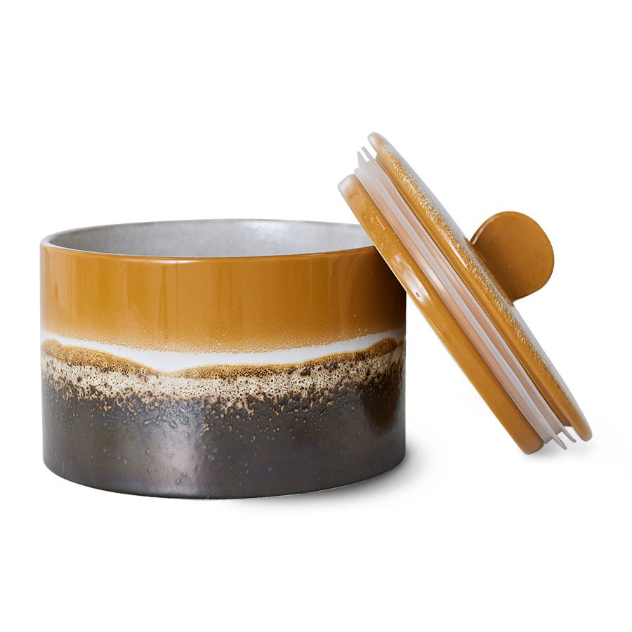 70s ceramics cookie jar - fire - Urban Nest