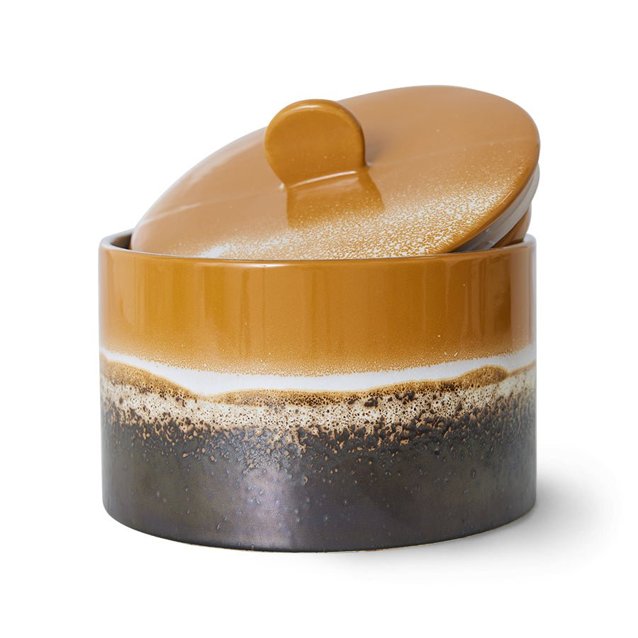 70s ceramics cookie jar - fire - Urban Nest