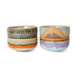 70s ceramics: dessert bowls, reef (set of 4) - Urban Nest
