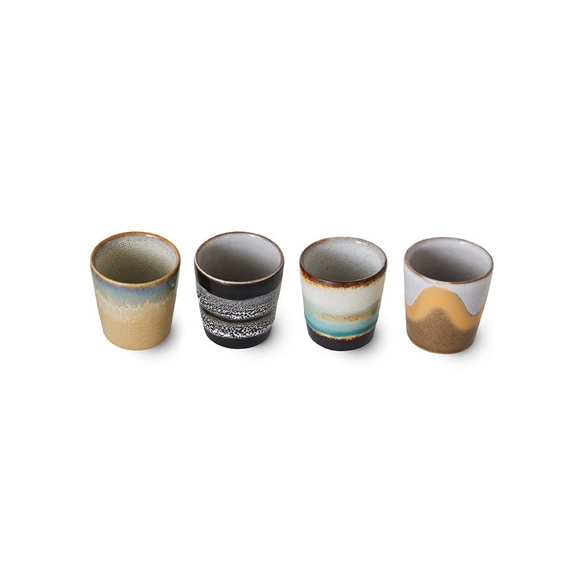 70s ceramics egg cups - granite (set of 4) - Urban Nest