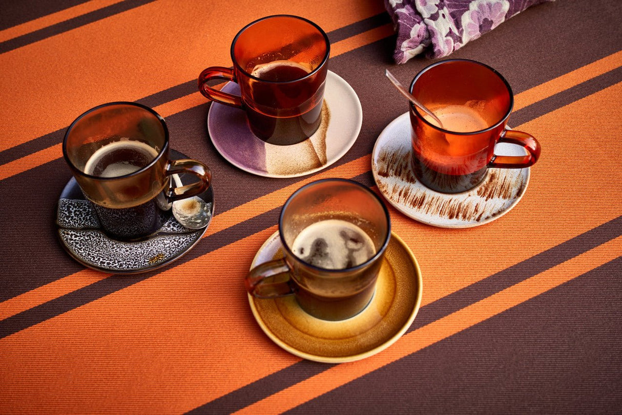 70S Ceramics saucers big sur (set of 4) - Urban Nest