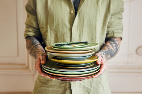 70s Ceramics side plates - mist (set of 2) - Urban Nest