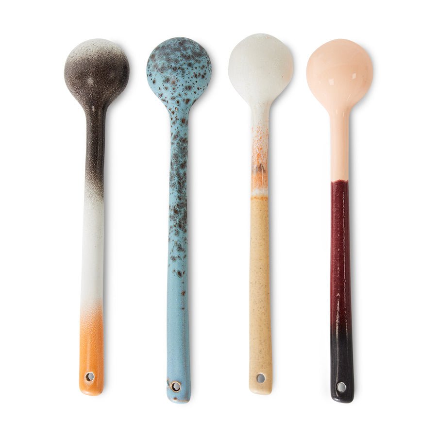 70s ceramics: spoons L, breeze (set of 4) - Urban Nest