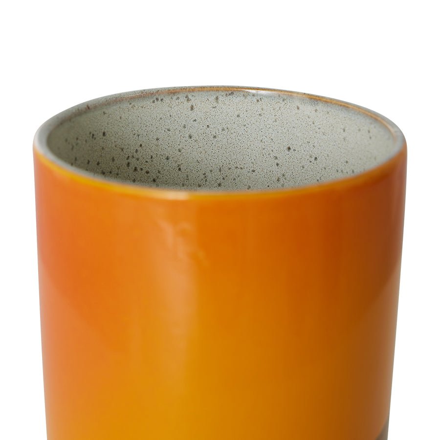 70s ceramics storage jar - sunshine - Urban Nest
