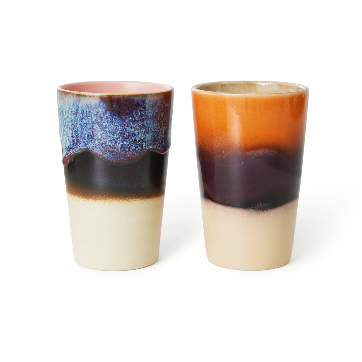 70s ceramics: tea mugs, dusk (set of 2) - Urban Nest