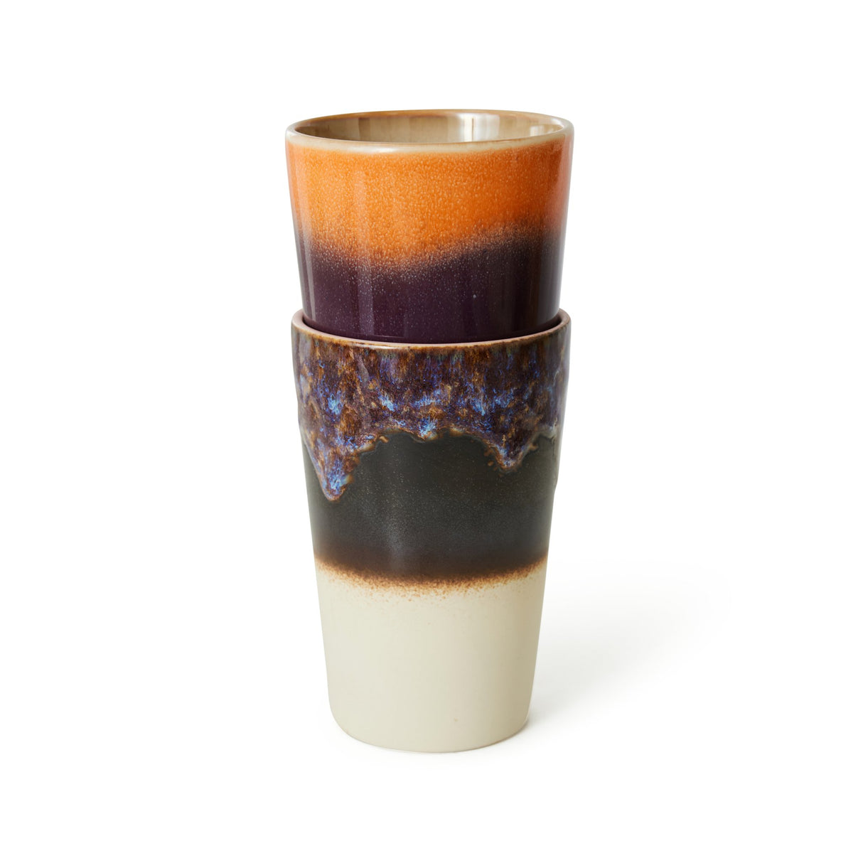 70s ceramics: tea mugs, dusk (set of 2) - Urban Nest