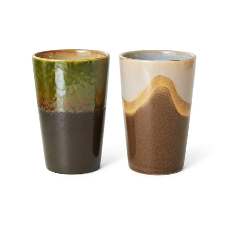 70s ceramics: tea mugs, fuse (set of 2) - Urban Nest