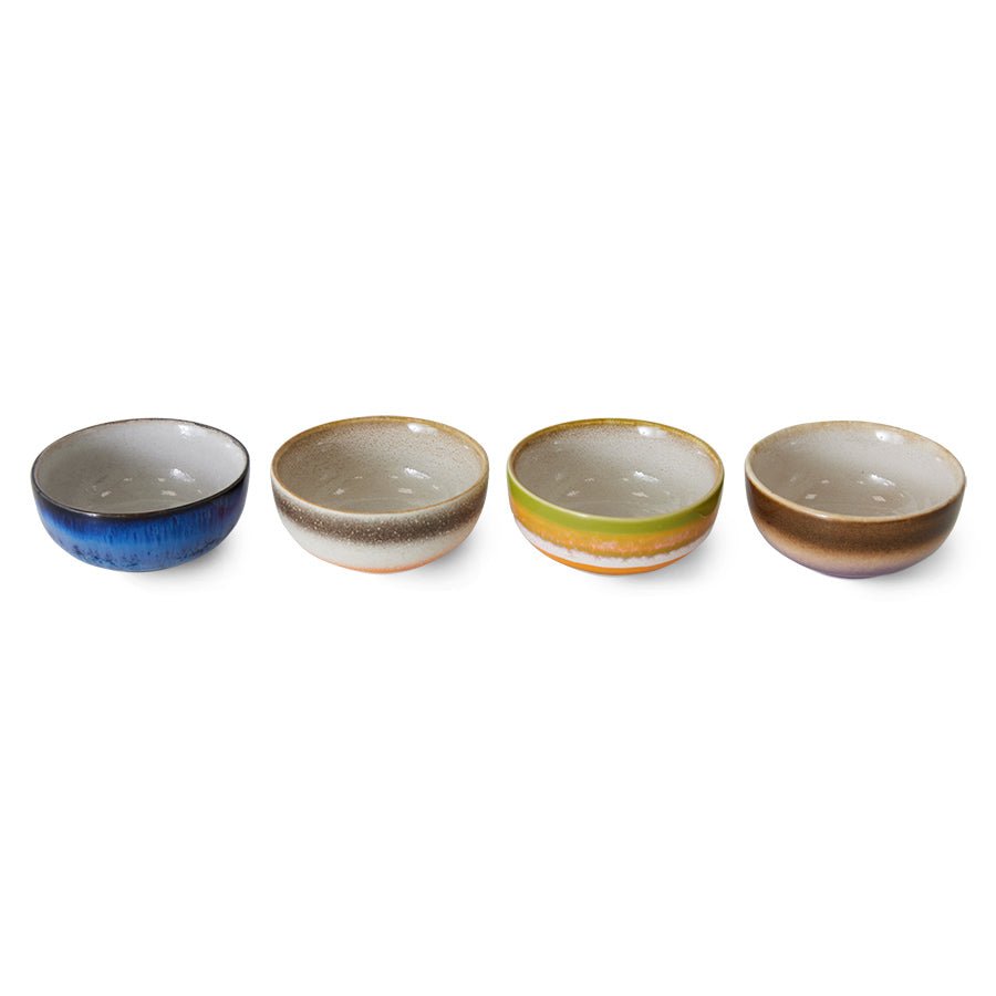 70s ceramics: xs bowls, sierra (set of 4) - Urban Nest