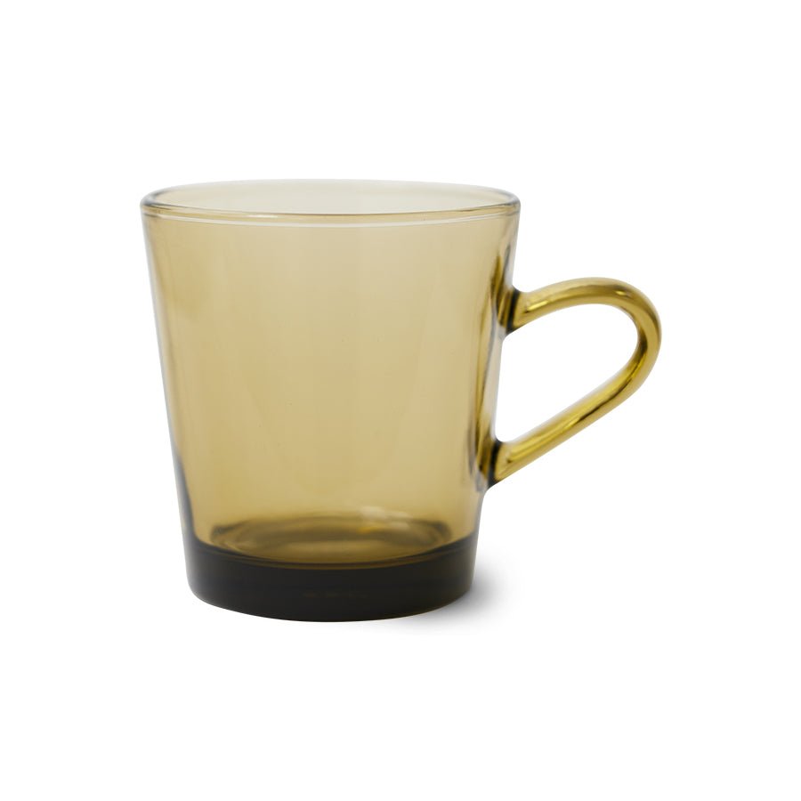 70S Glassware: coffee cups mud brown (set of 4) - Urban Nest