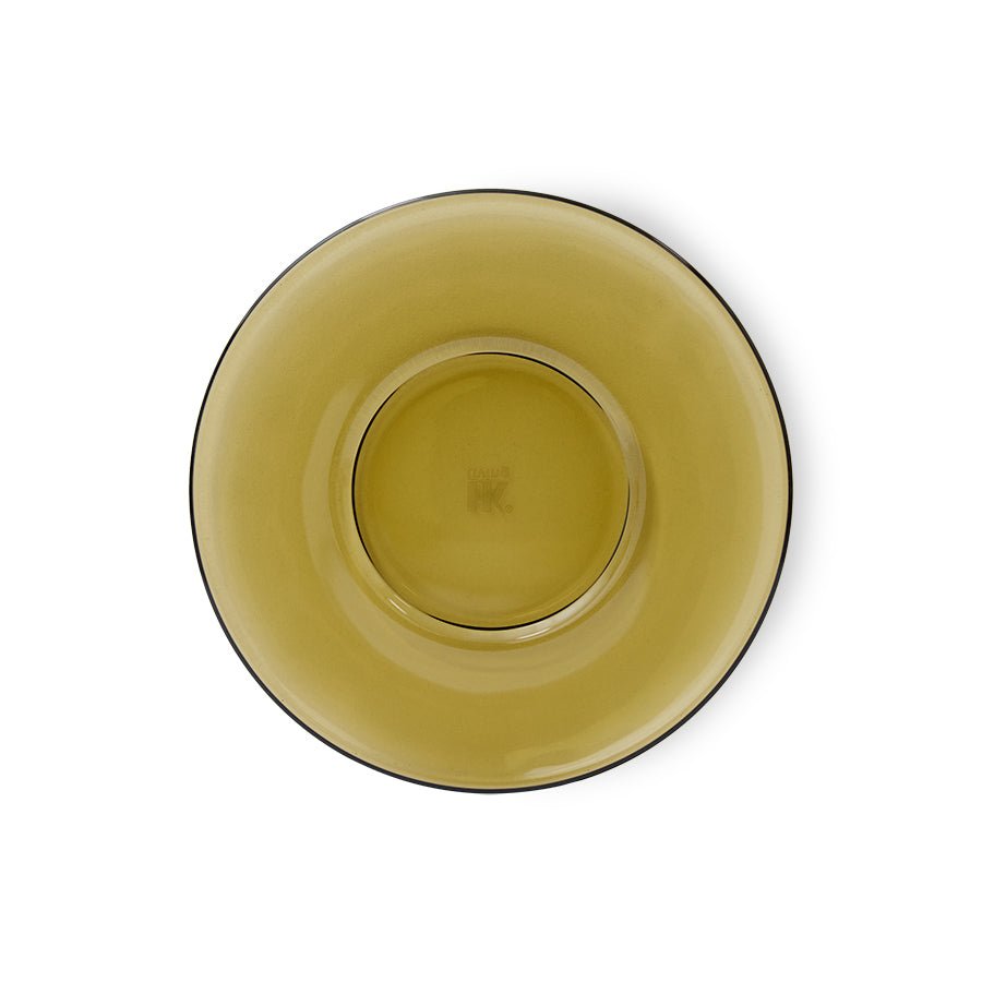 70S Glassware - saucers mud brown (set of 4) - Urban Nest