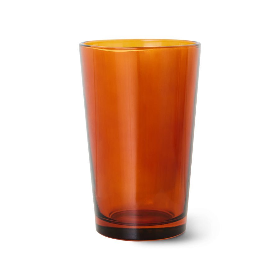 70's glassware tea - amber brown (set of 4) - Urban Nest