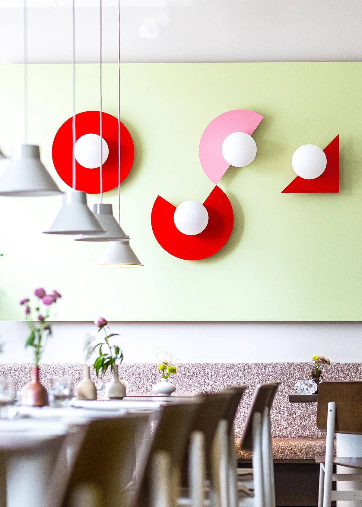 Candy wall lamp - big circle/small bulb 180 - Urban Nest
