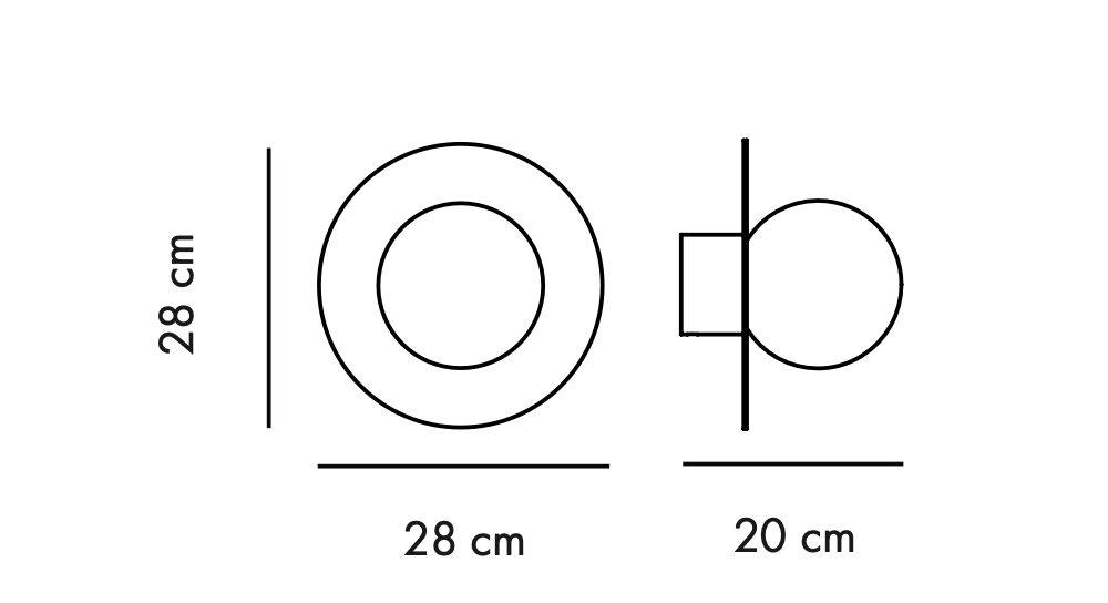 Candy wall lamp - little circle 360 - Urban Nest