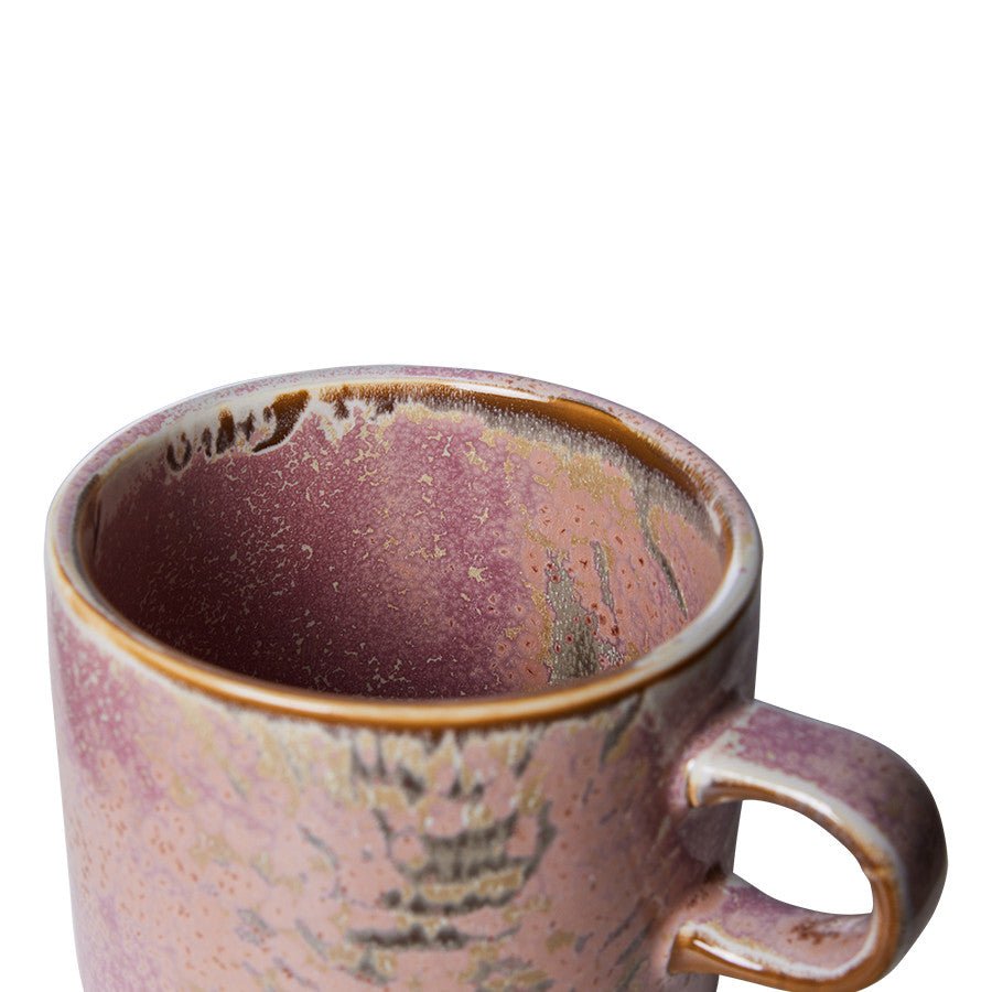 Chef ceramics: cup and saucer, rustic pink - Urban Nest