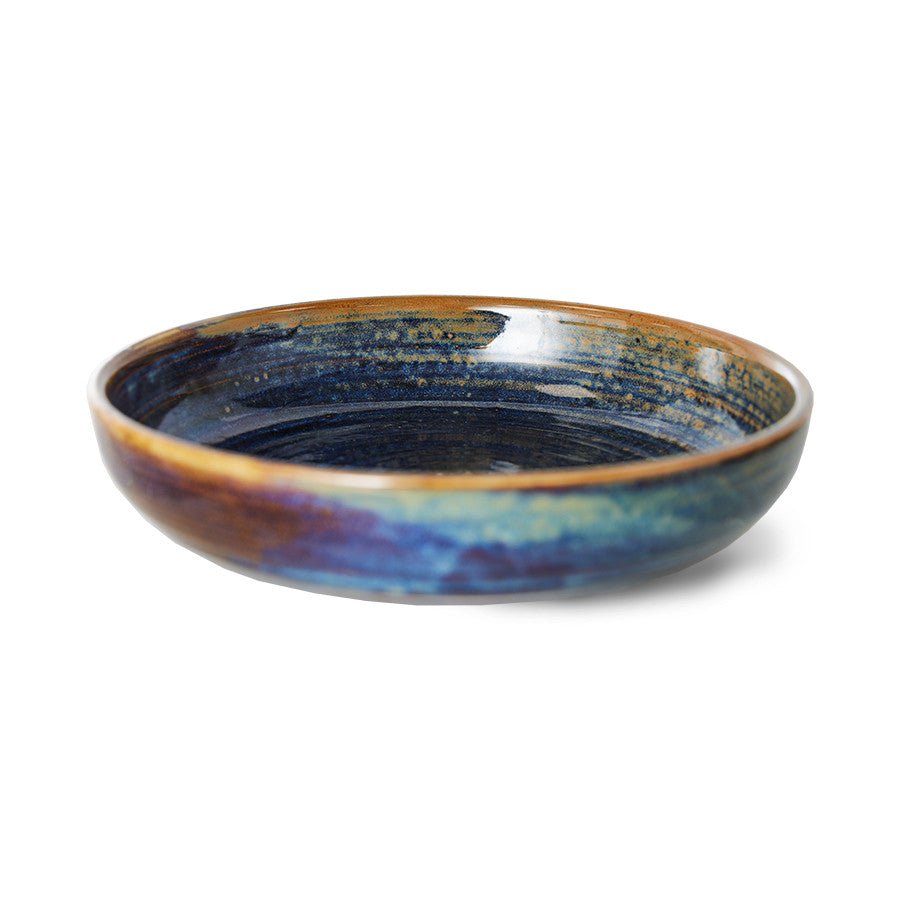 Chef ceramics: deep plate M, rustic blue - Urban Nest