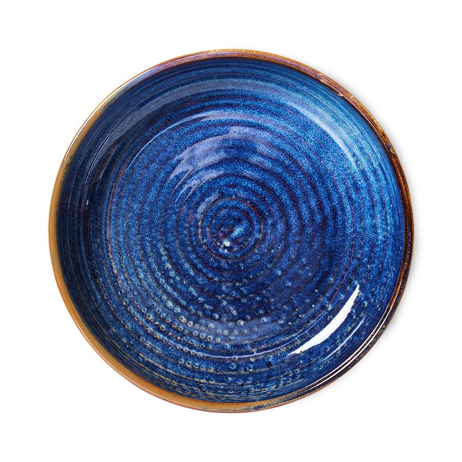 Chef ceramics: deep plate M, rustic blue - Urban Nest