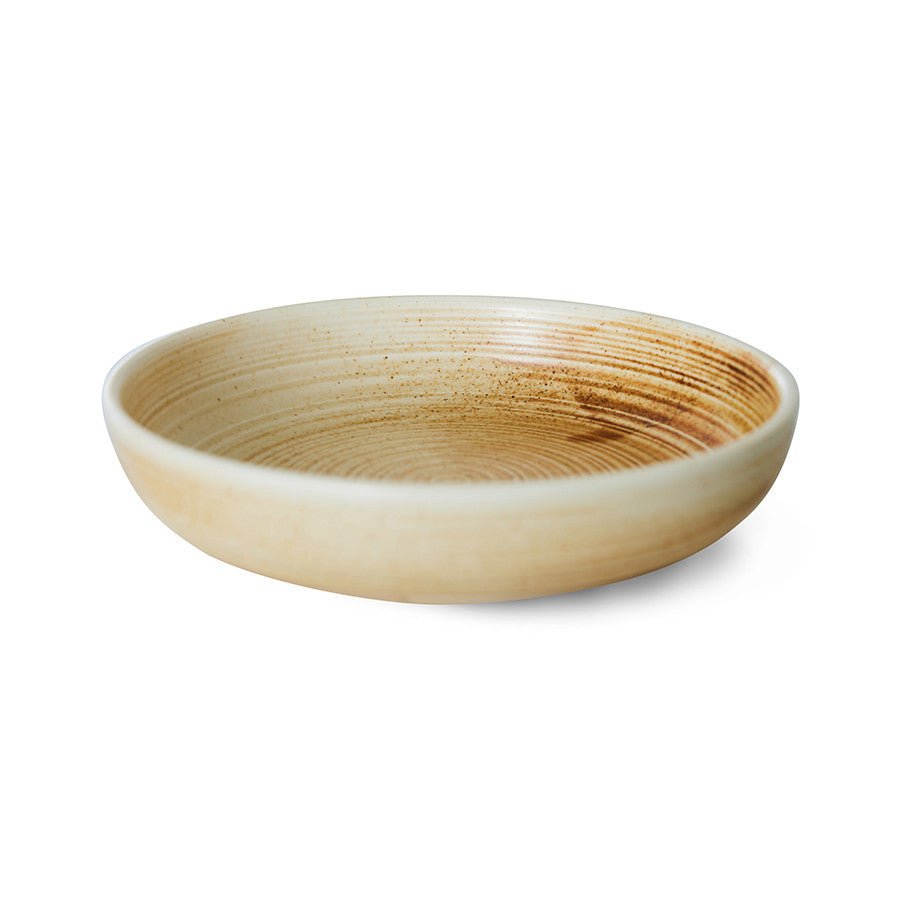 Chef ceramics: deep plate M, rustic cream/brown - Urban Nest
