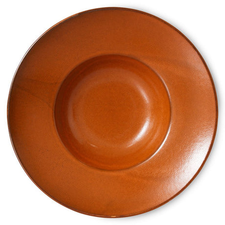 Chef ceramics pasta plate - burned orange - Urban Nest