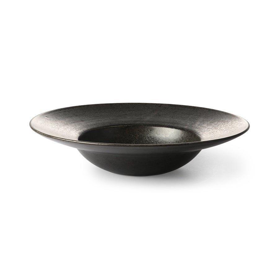 Chef ceramics: pasta plate - rustic black - Urban Nest