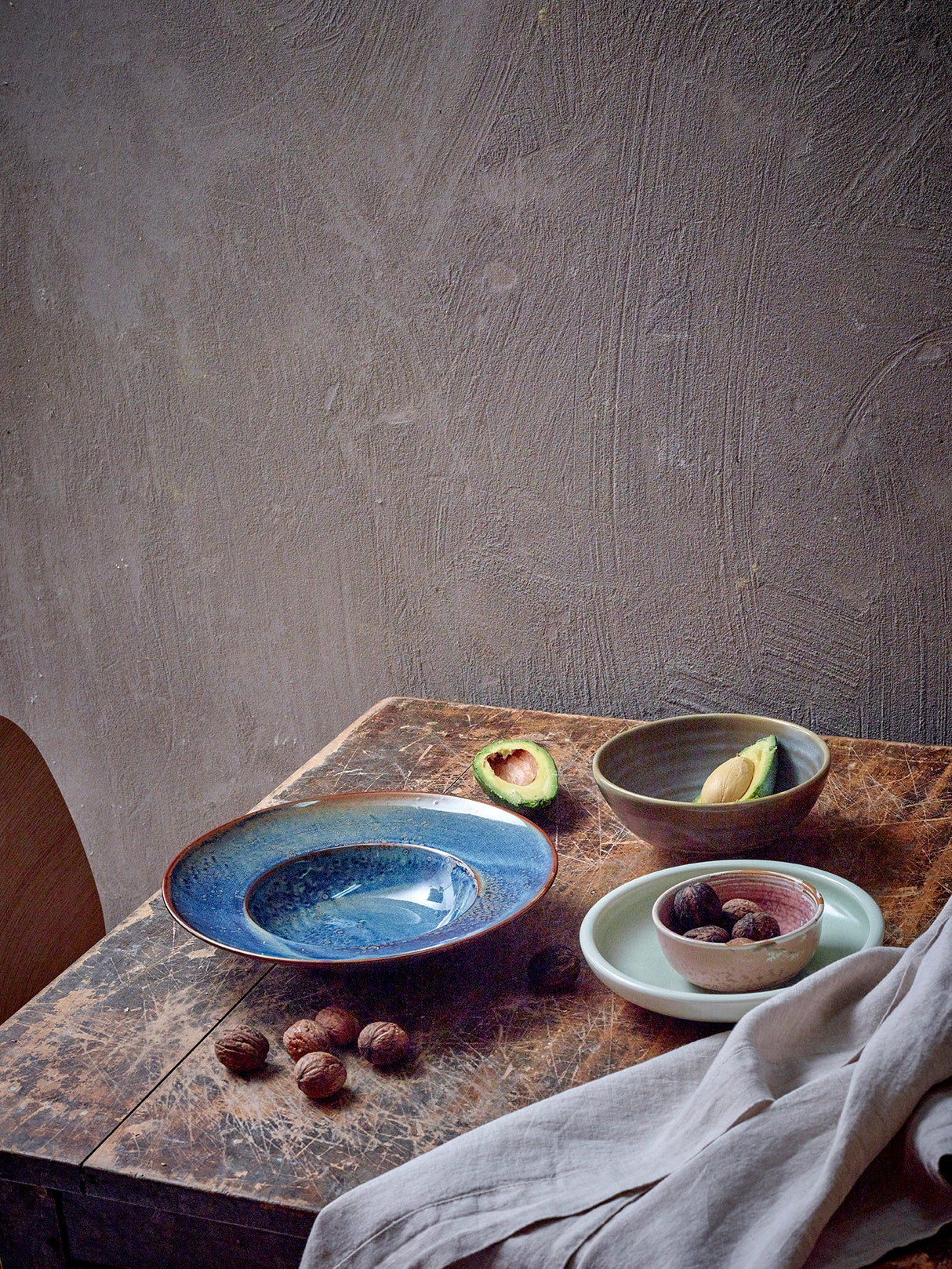 Chef ceramics: pasta plate - rustic blue - Urban Nest