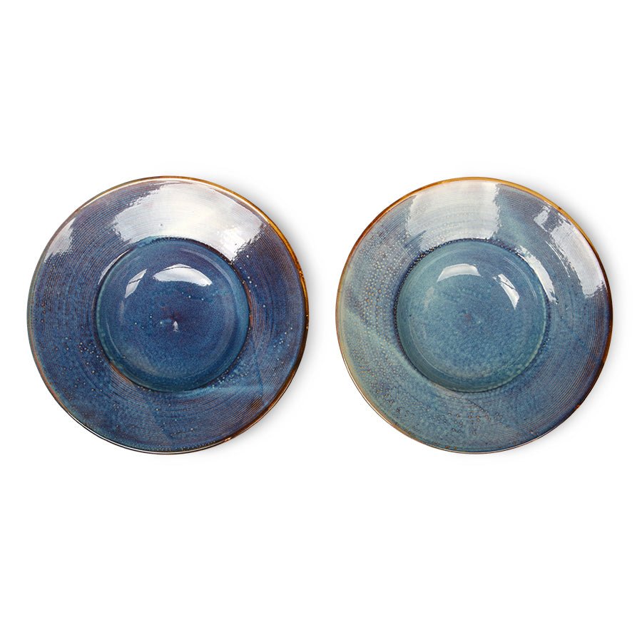 Chef ceramics: pasta plate - rustic blue - Urban Nest
