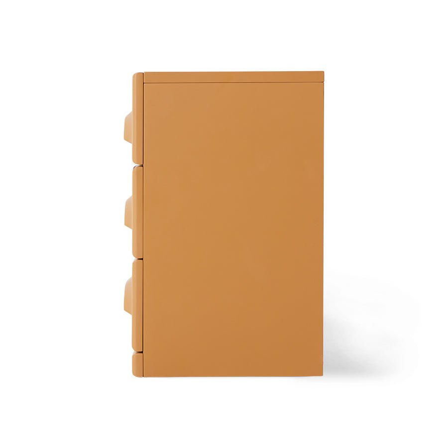 Chest of 3 drawers, ginger orange - Urban Nest