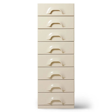 Chest of 8 drawers, cream - Urban Nest