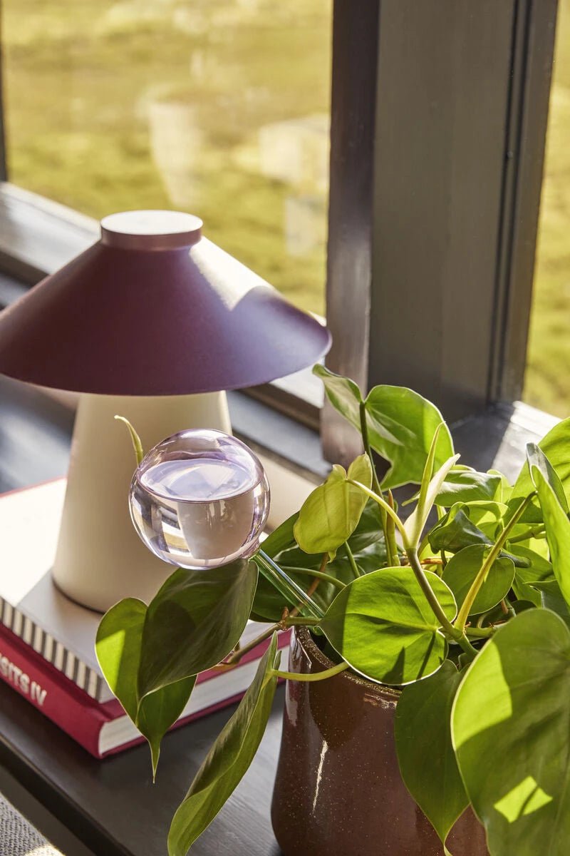 Chipper Table Lamp Sand/Burgundy - Urban Nest