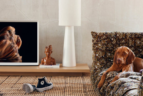 Cone floor lamp base XL - Cream - Urban Nest