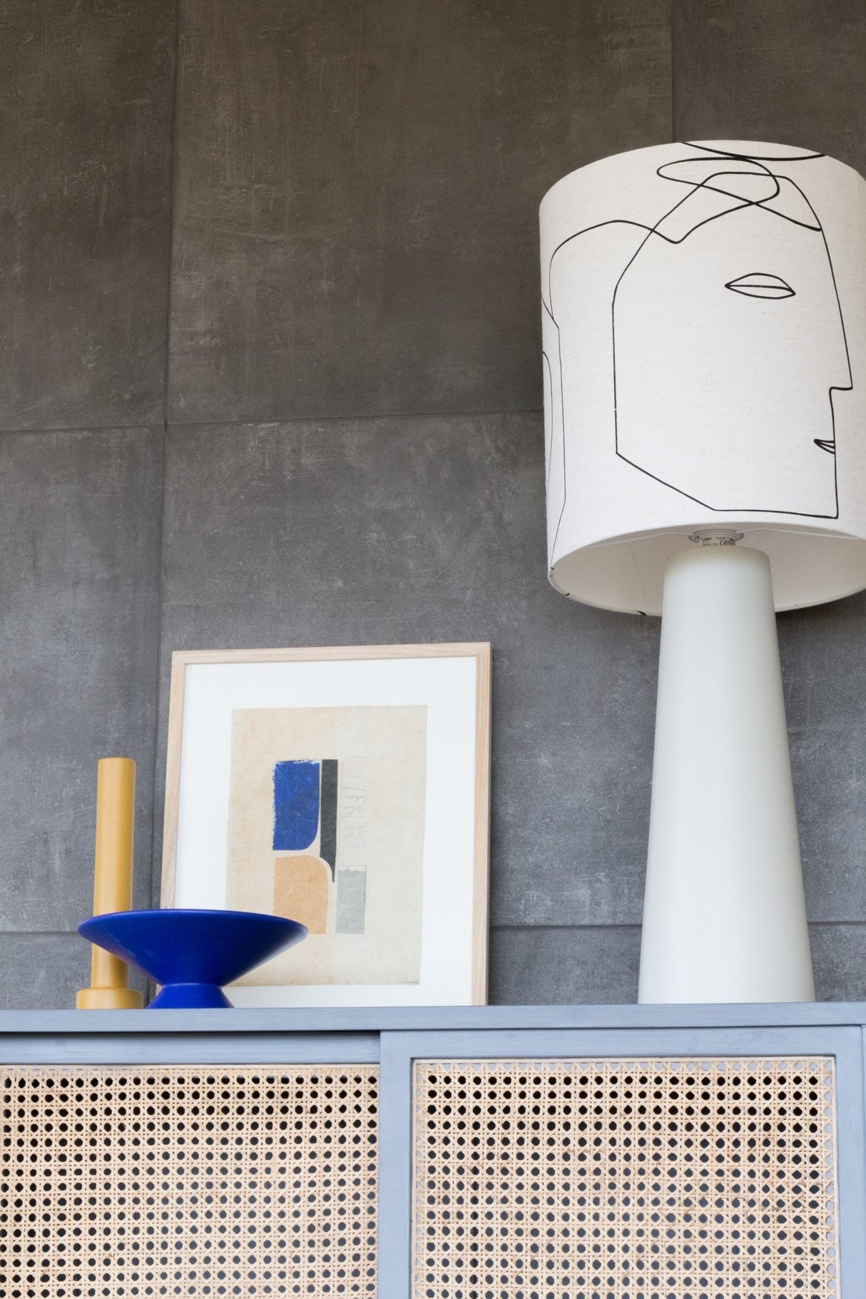 Cone lamp base - matt light grey L - Urban Nest