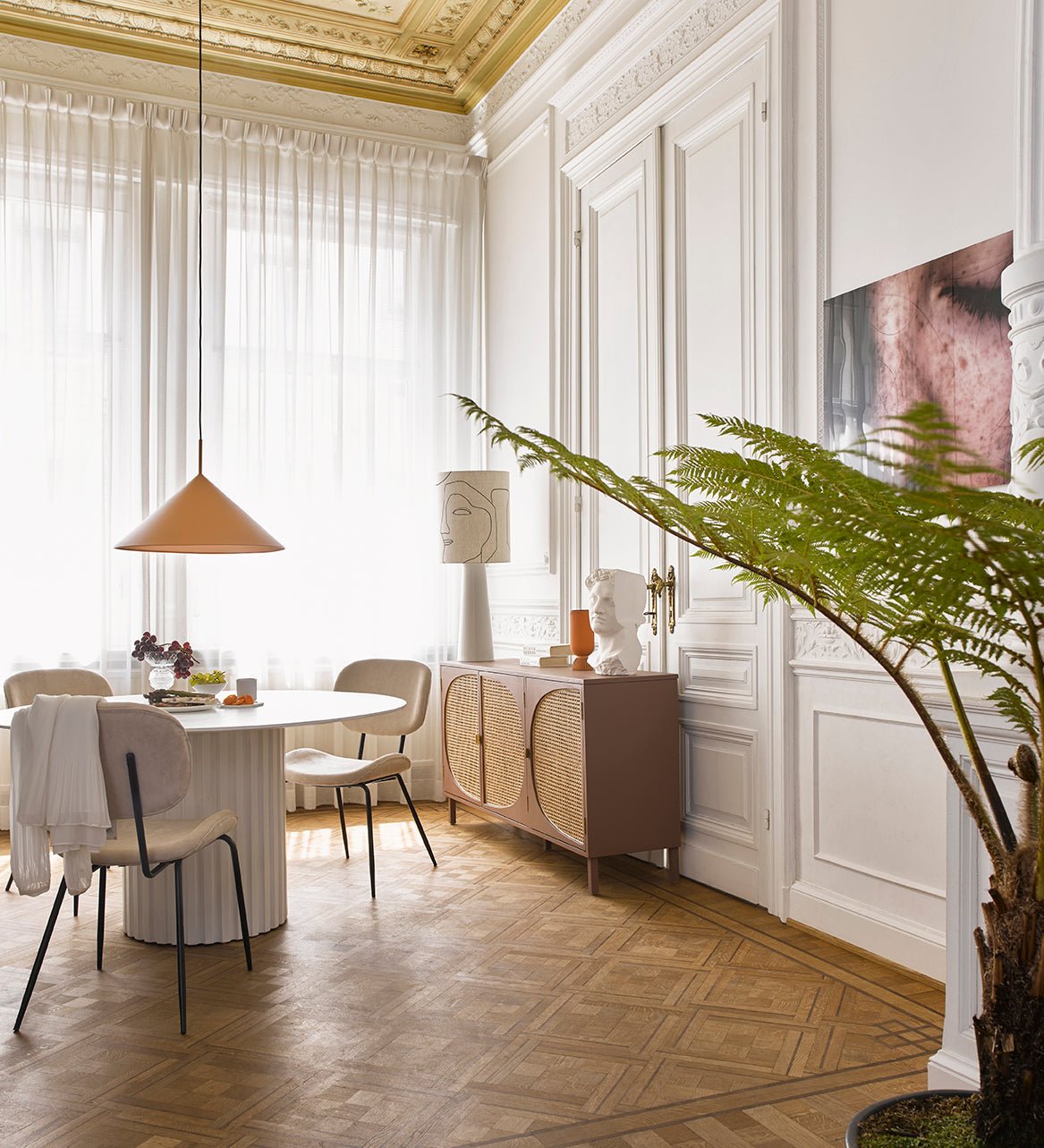 Cone lamp base - matt light grey L - Urban Nest