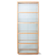 Display cabinet wood with ribbed glass - natural - Urban Nest