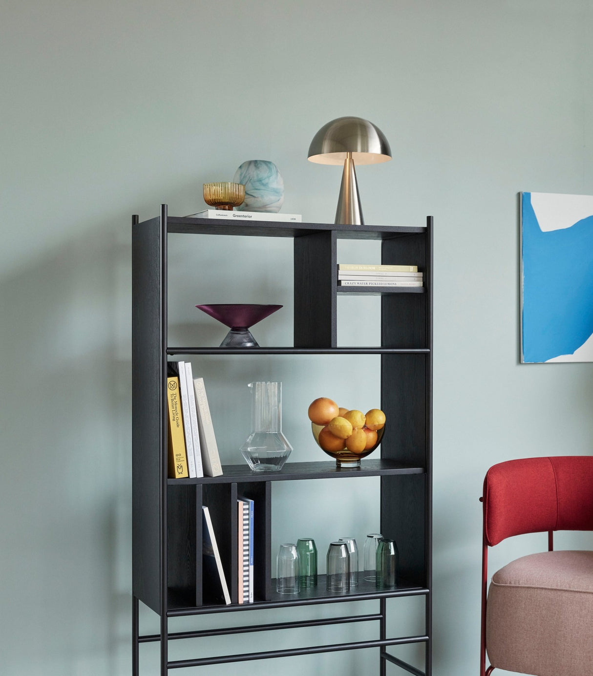 Divide Shelf Unit Black - Urban Nest