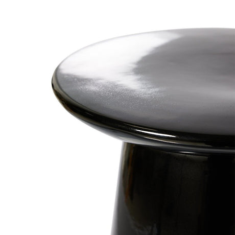 Earthenware side table - Black - Urban Nest