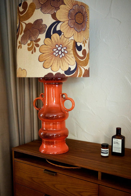 Grand table lamp base - Glazed orange - Urban Nest