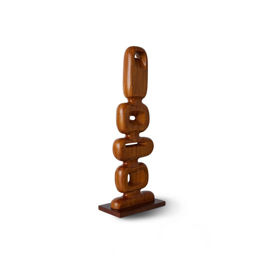 Hand carved wooden sculpture - Urban Nest