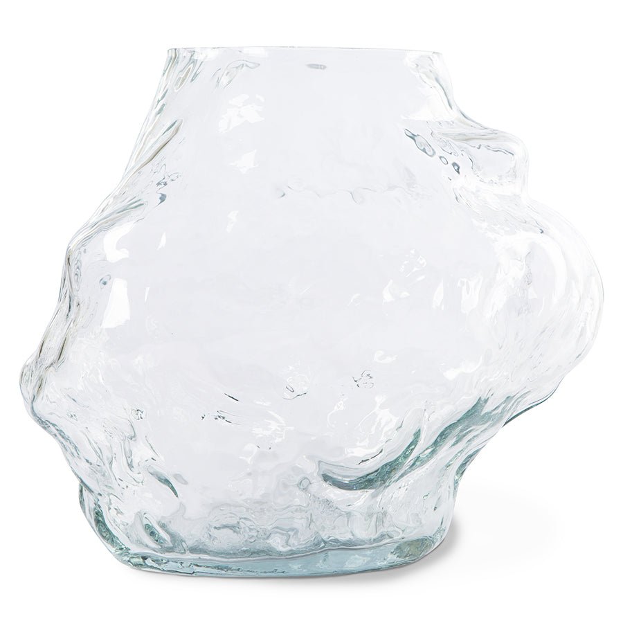 HK objects: cloud vase - clear glass | low - Urban Nest